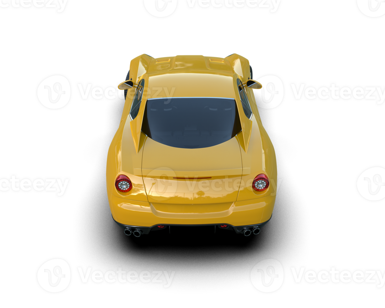 Realistic sport car isolated on background. 3d rendering - illustration png
