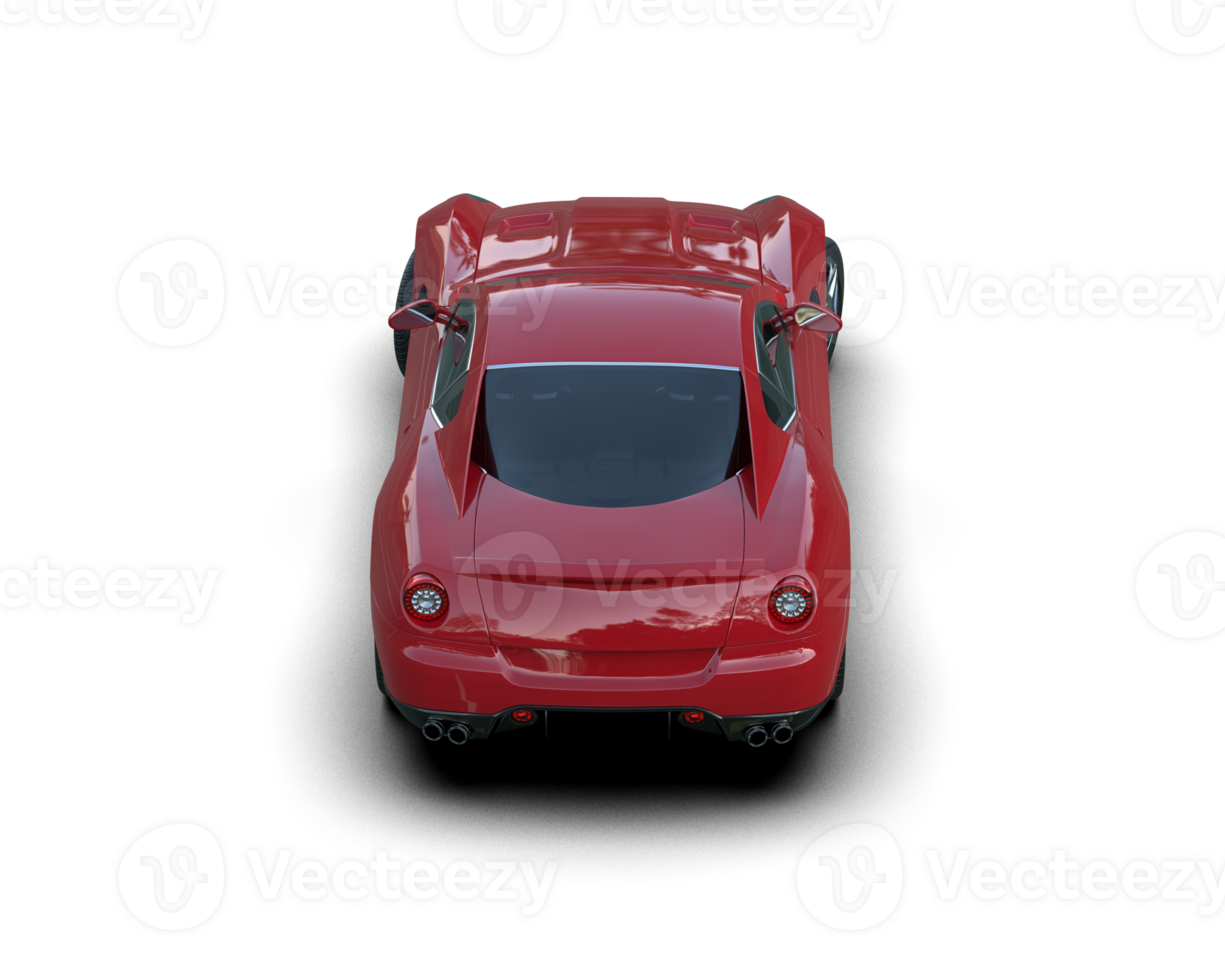 Realistic sport car isolated on background. 3d rendering - illustration png