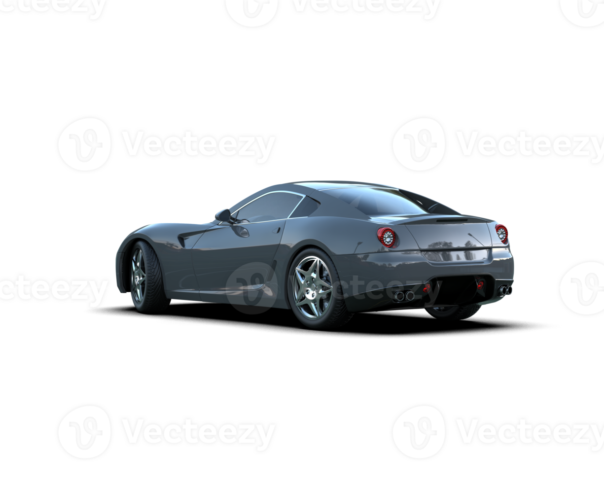 Realistic sport car isolated on background. 3d rendering - illustration png