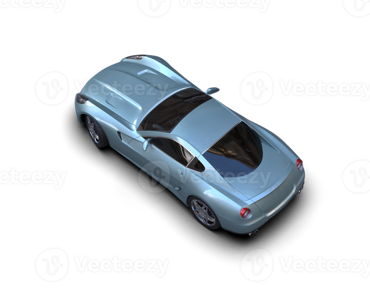 Realistic sport car isolated on background. 3d rendering - illustration png