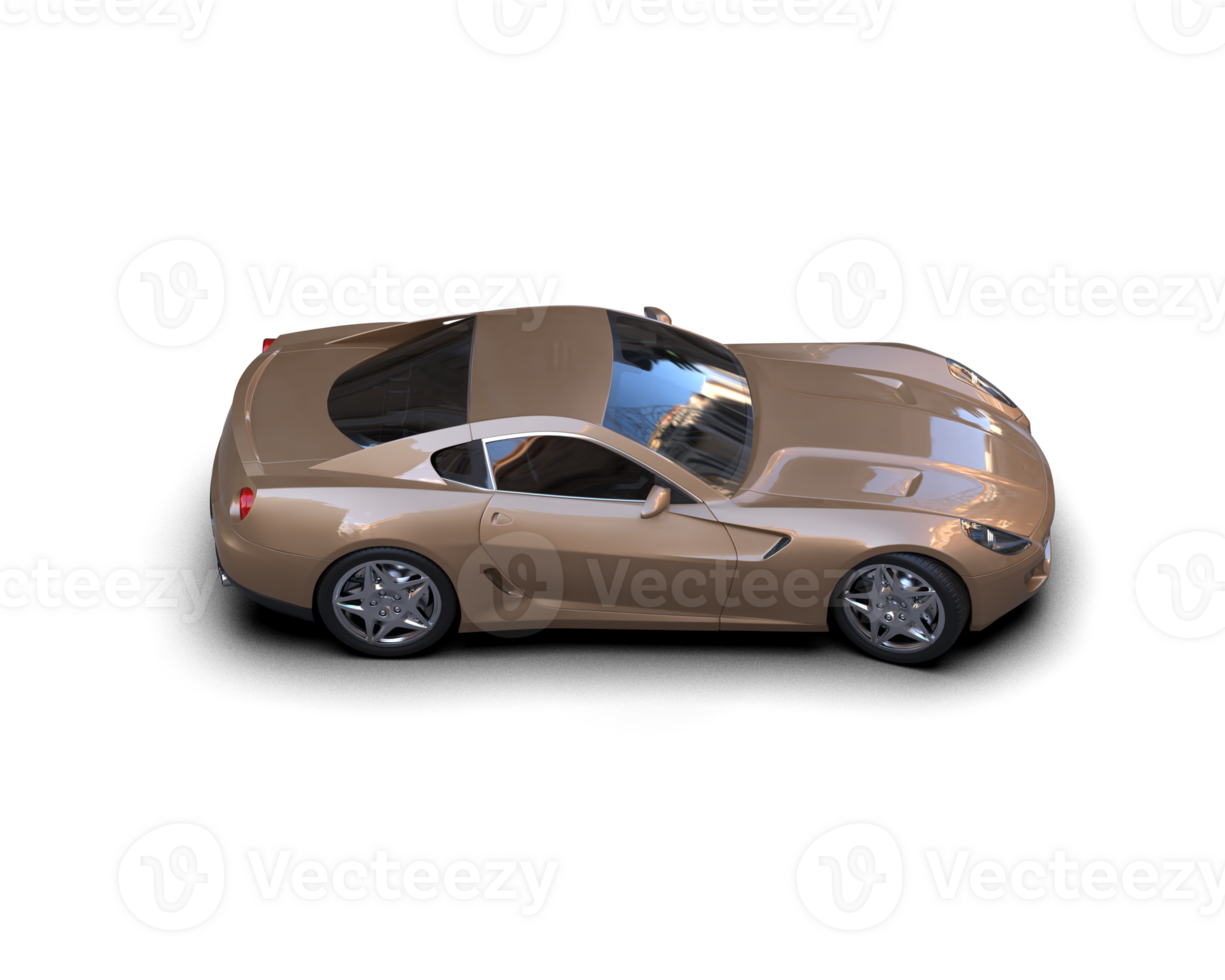 Realistic sport car isolated on background. 3d rendering - illustration png