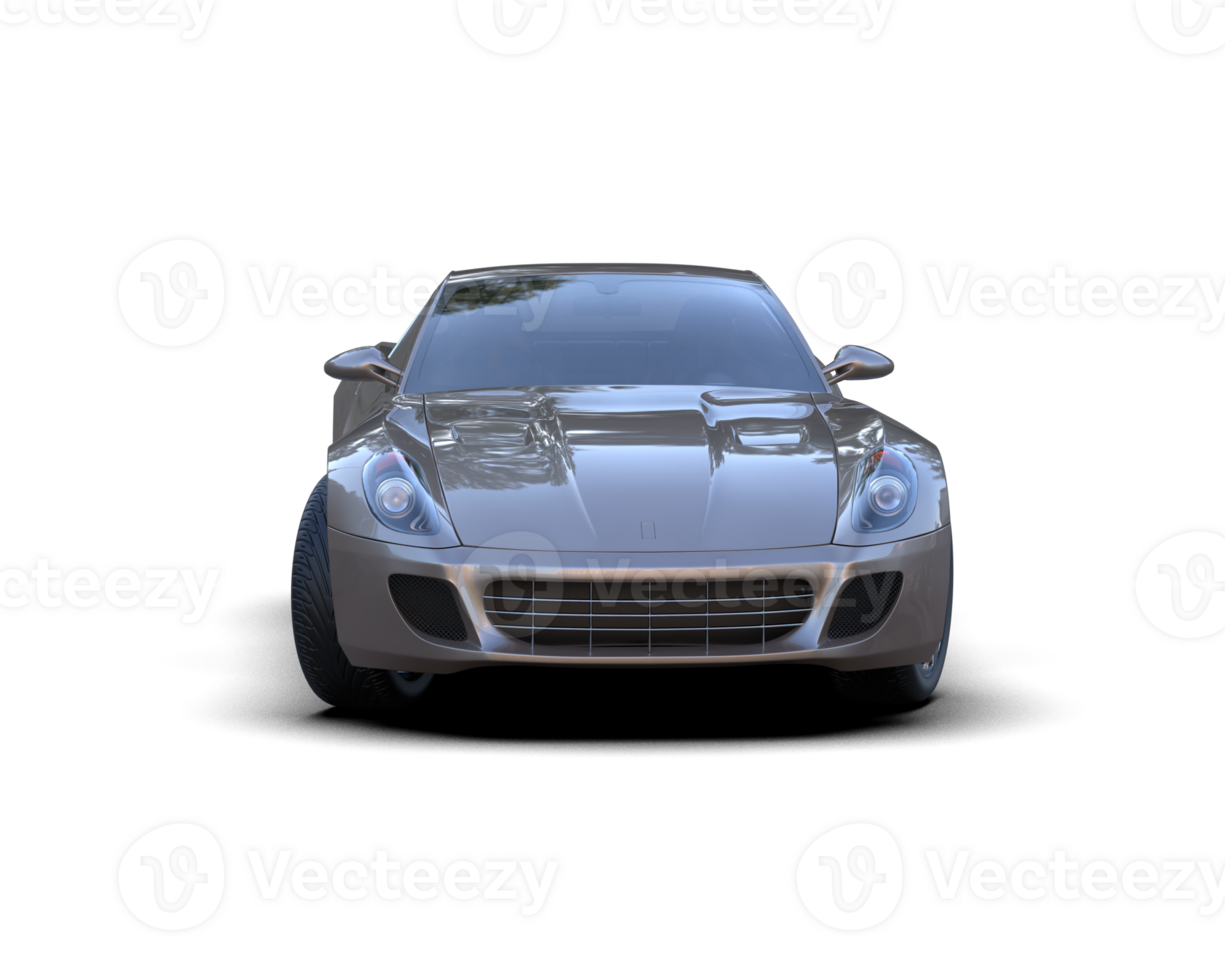 Realistic sport car isolated on background. 3d rendering - illustration png