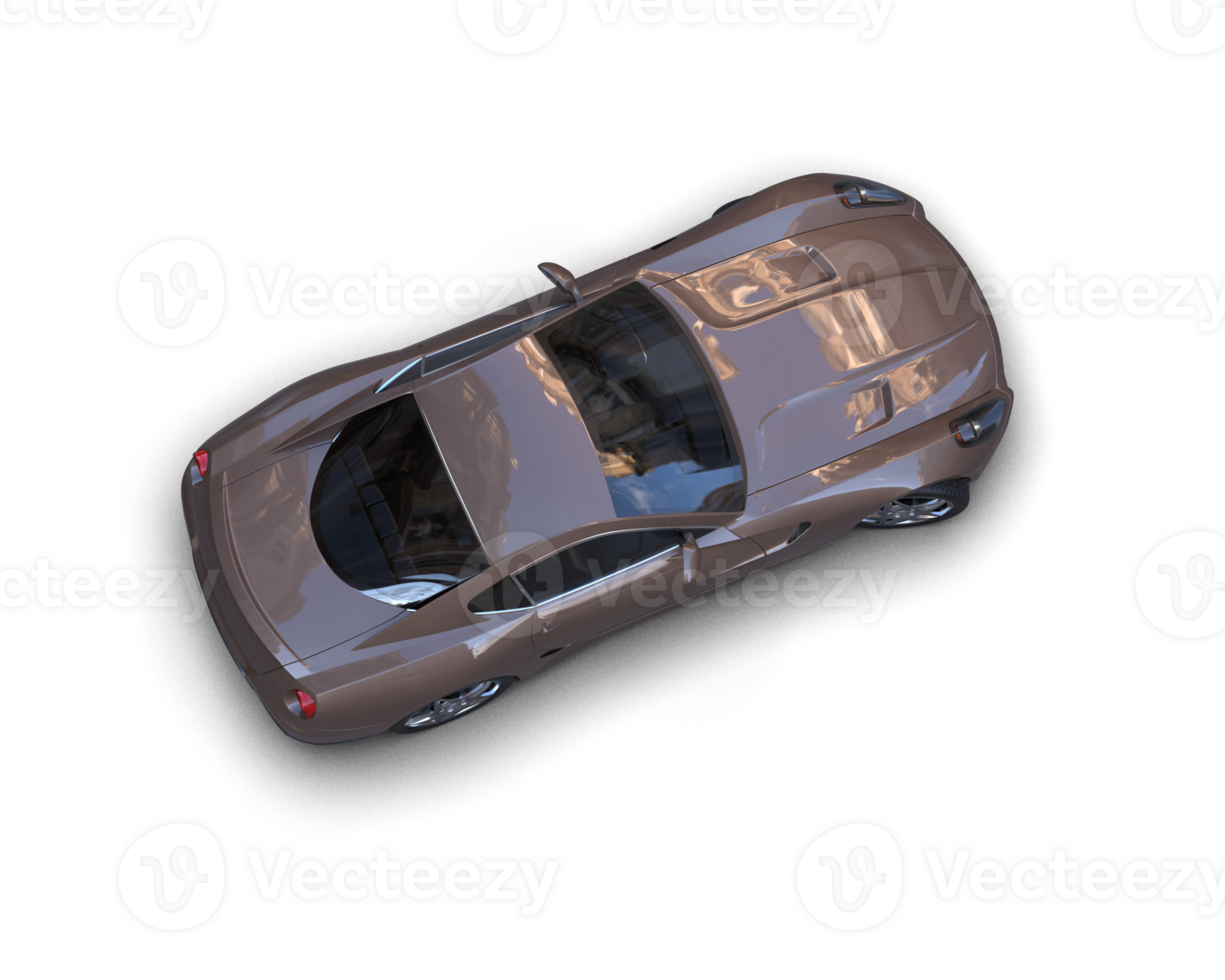 Realistic sport car isolated on background. 3d rendering - illustration png