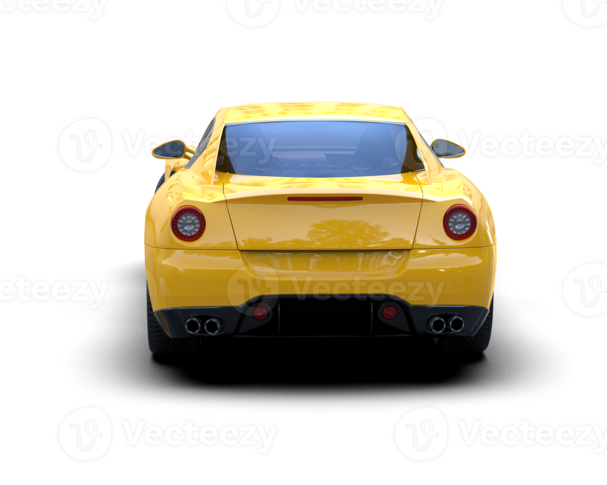 Realistic sport car isolated on background. 3d rendering - illustration png