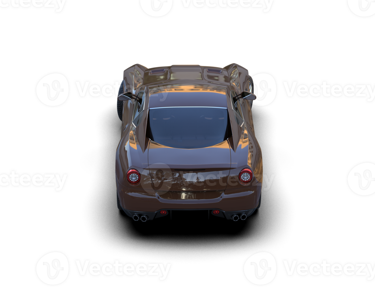 Realistic sport car isolated on background. 3d rendering - illustration png