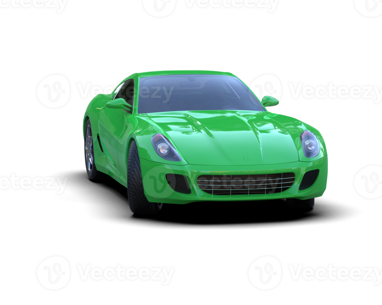 Realistic sport car isolated on background. 3d rendering - illustration png
