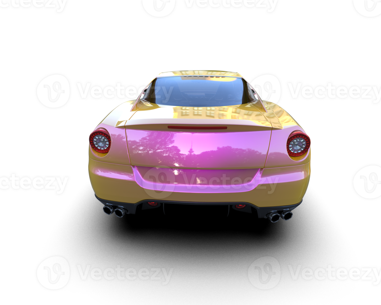 Realistic sport car isolated on background. 3d rendering - illustration png