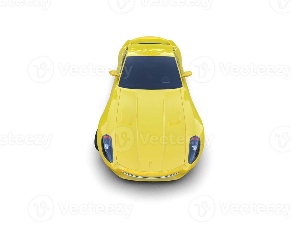 Realistic sport car isolated on background. 3d rendering - illustration png