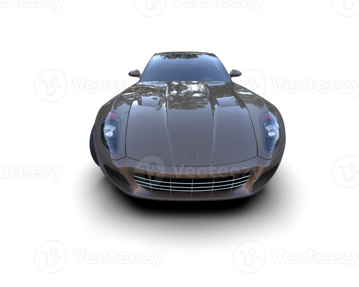 Realistic sport car isolated on background. 3d rendering - illustration png