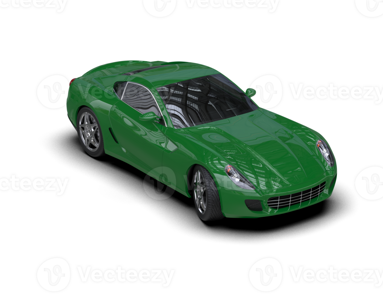 Realistic sport car isolated on background. 3d rendering - illustration png