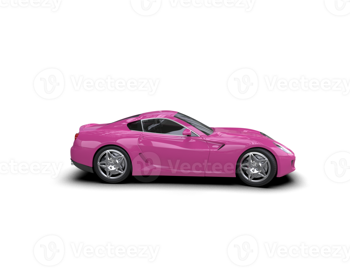 Realistic sport car isolated on background. 3d rendering - illustration png