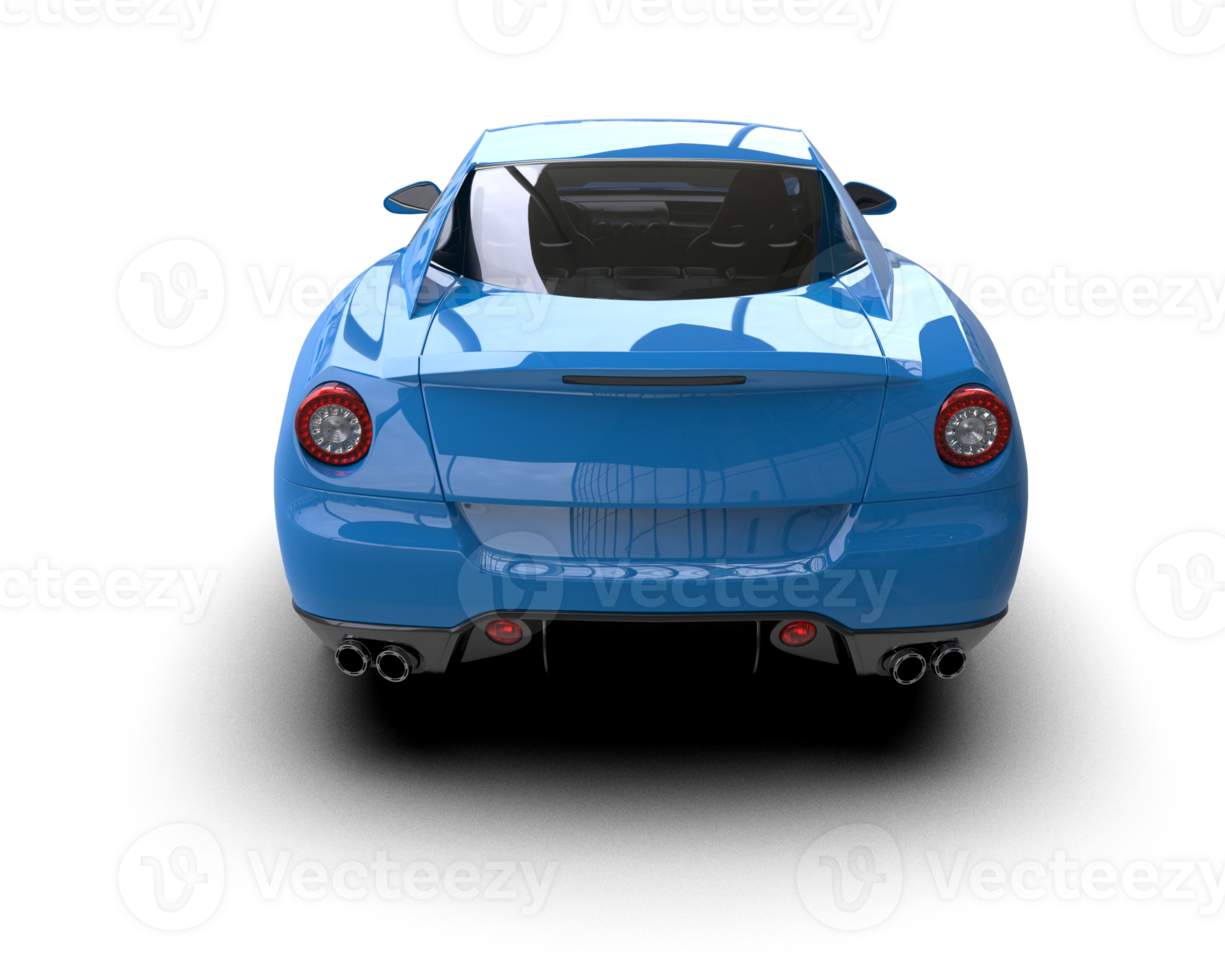 Realistic sport car isolated on background. 3d rendering - illustration png