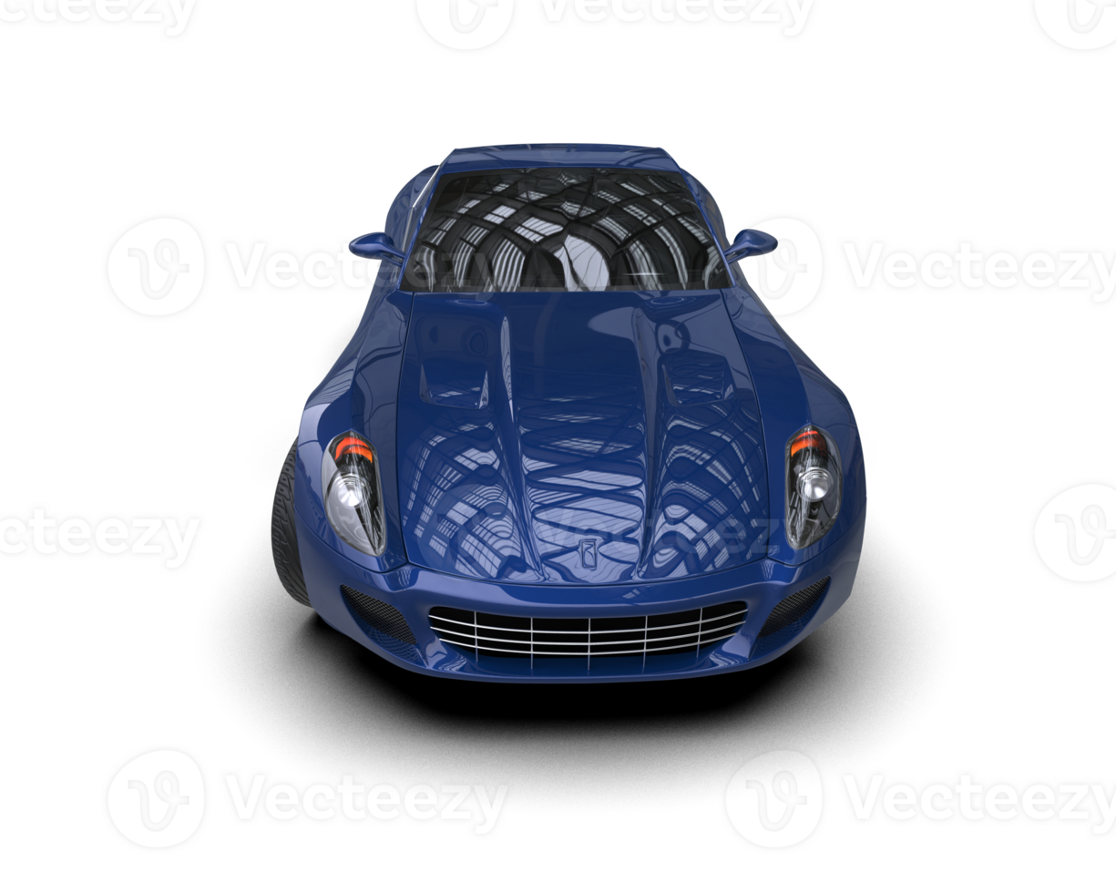 Realistic sport car isolated on background. 3d rendering - illustration png