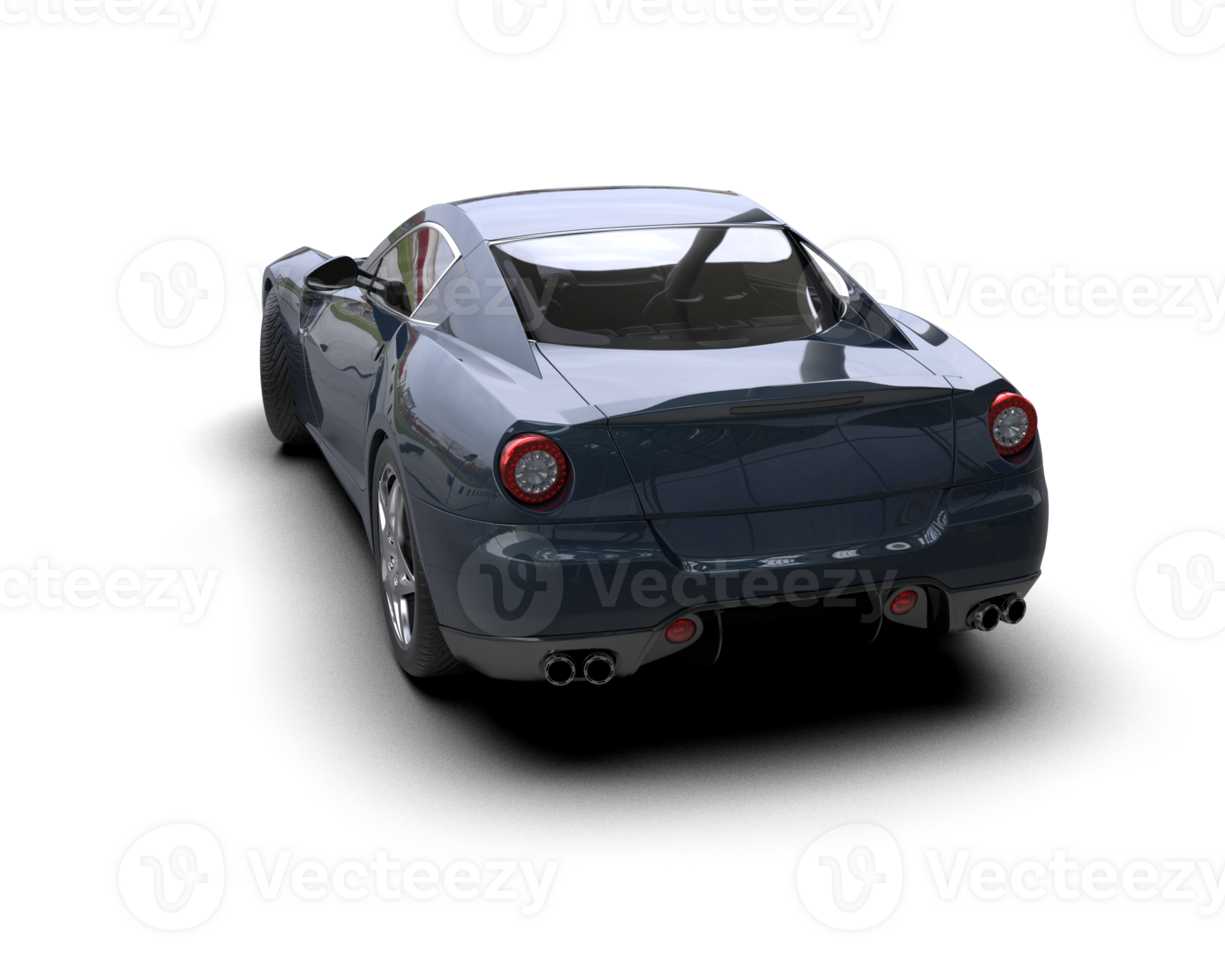 Realistic sport car isolated on background. 3d rendering - illustration png