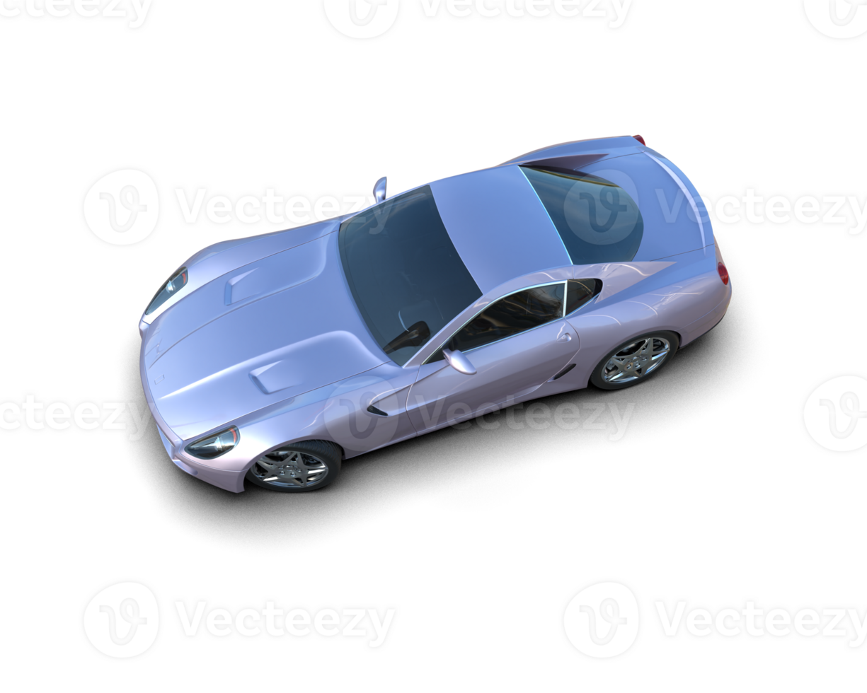Realistic sport car isolated on background. 3d rendering - illustration png