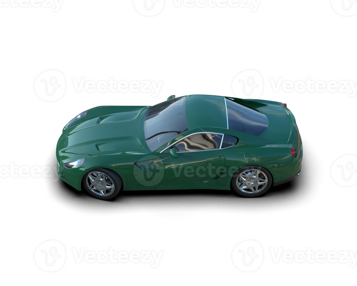 Realistic sport car isolated on background. 3d rendering - illustration png
