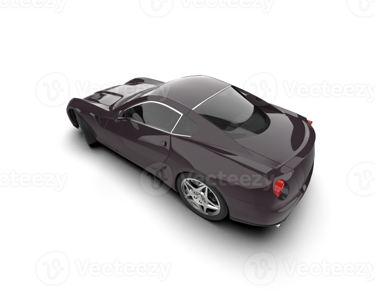 Realistic sport car isolated on background. 3d rendering - illustration png