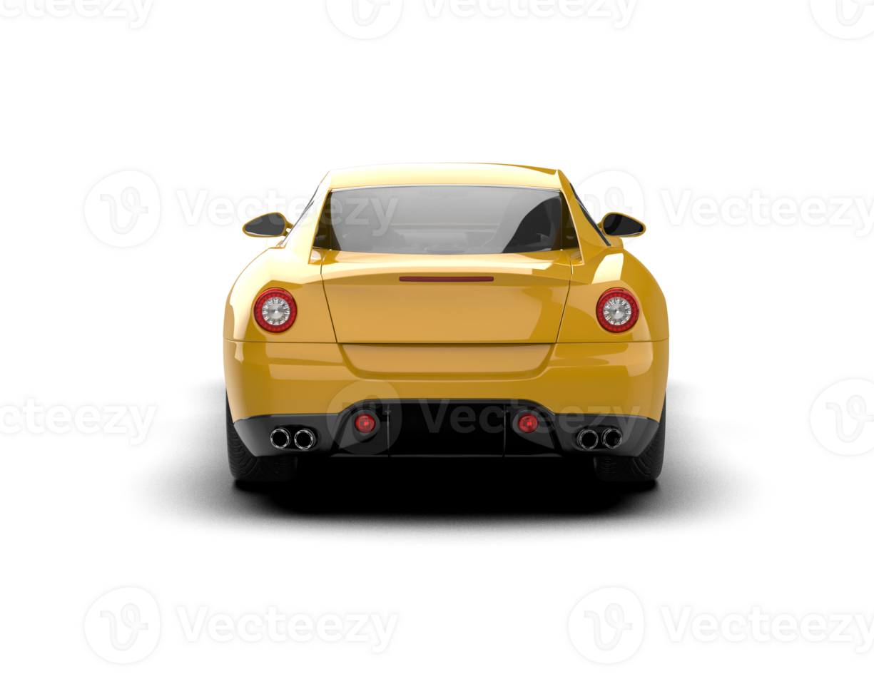 Realistic sport car isolated on background. 3d rendering - illustration png