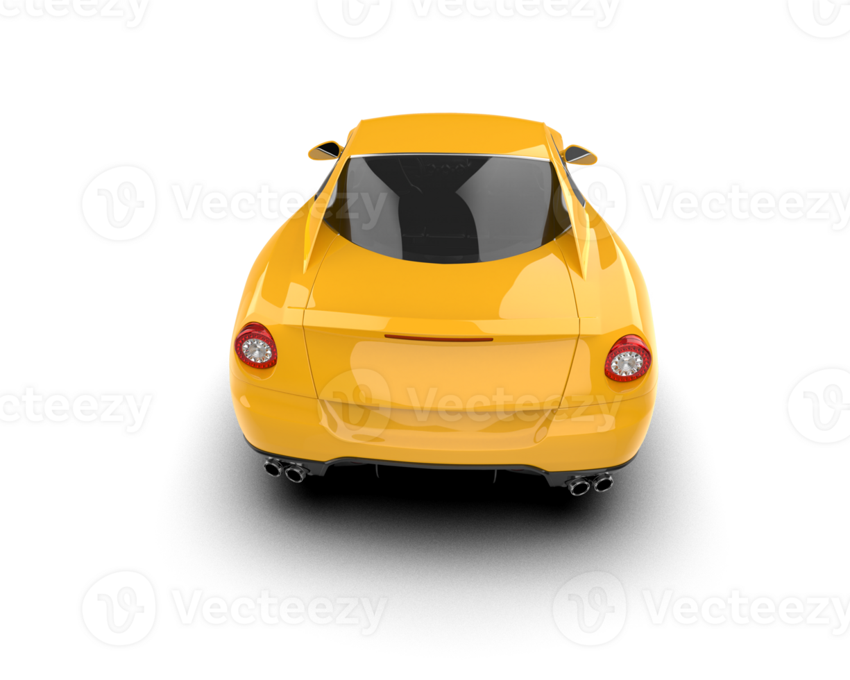 Realistic sport car isolated on background. 3d rendering - illustration png