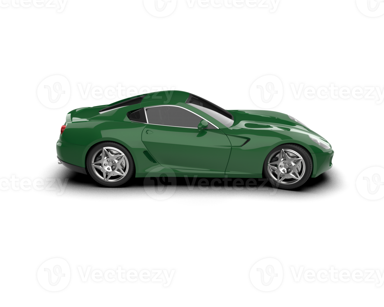 Realistic sport car isolated on background. 3d rendering - illustration png