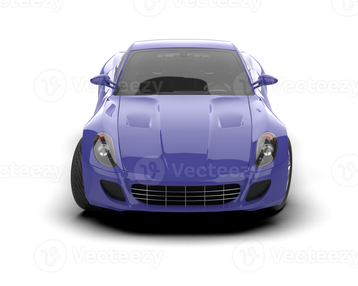 Realistic sport car isolated on background. 3d rendering - illustration png