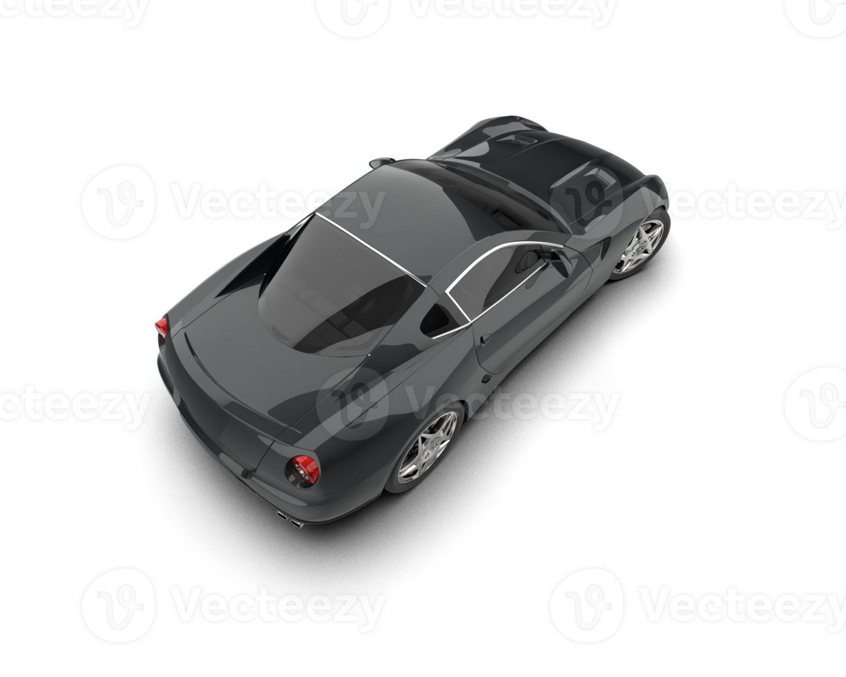 Realistic sport car isolated on background. 3d rendering - illustration png