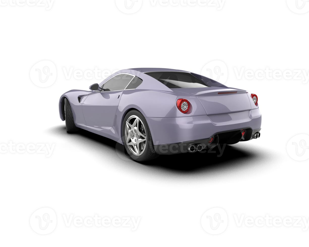 Realistic sport car isolated on background. 3d rendering - illustration png