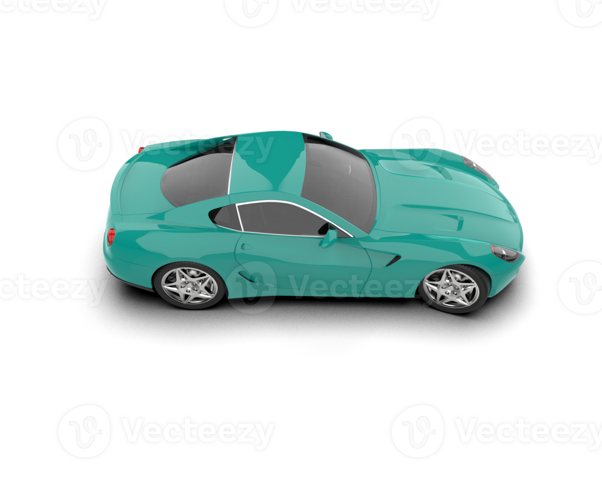 Realistic sport car isolated on background. 3d rendering - illustration png