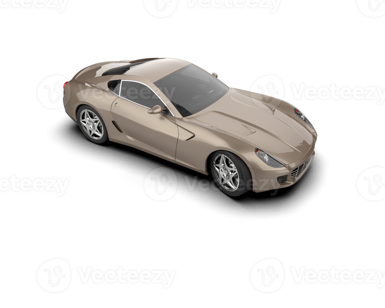 Realistic sport car isolated on background. 3d rendering - illustration png