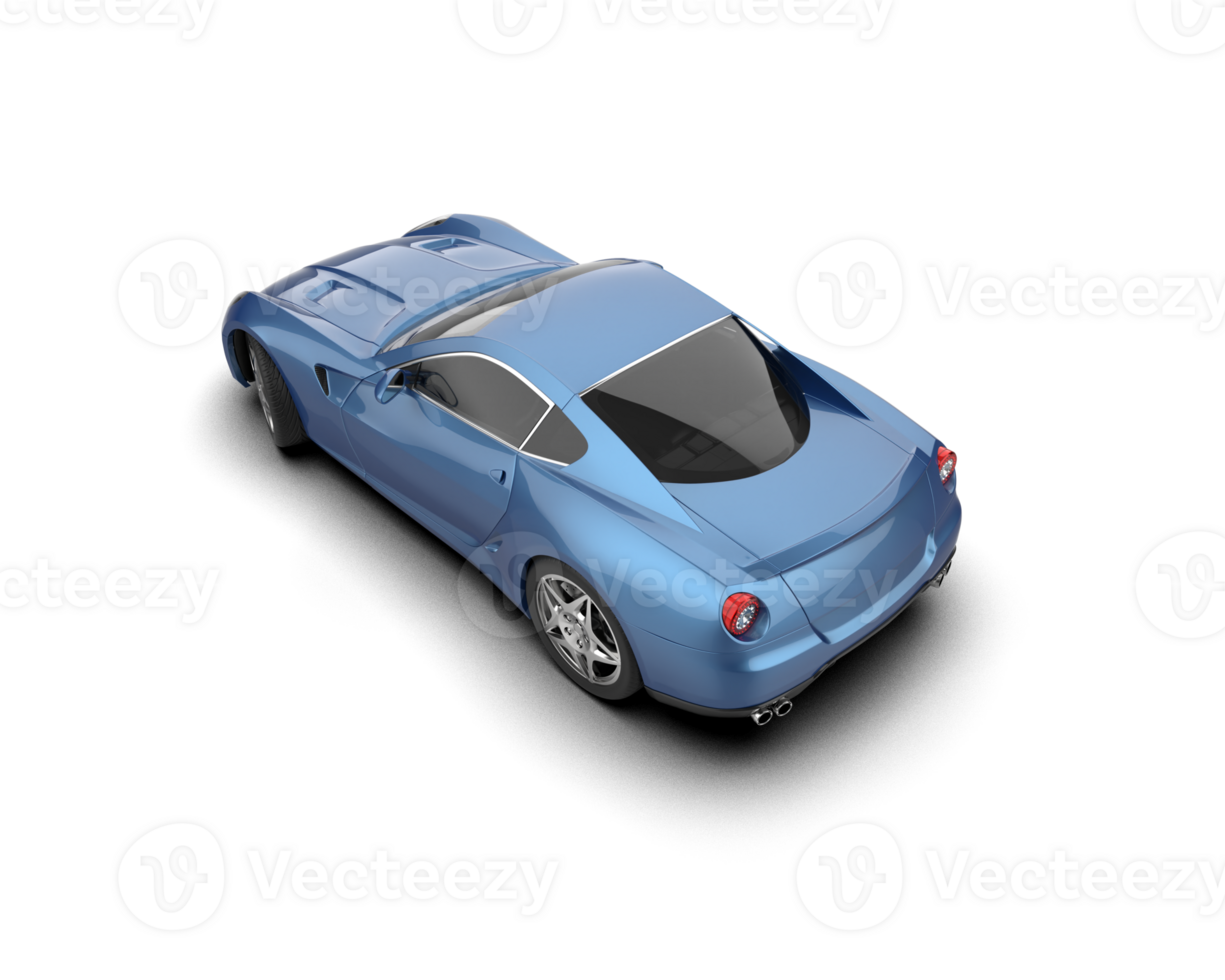 Realistic sport car isolated on background. 3d rendering - illustration png
