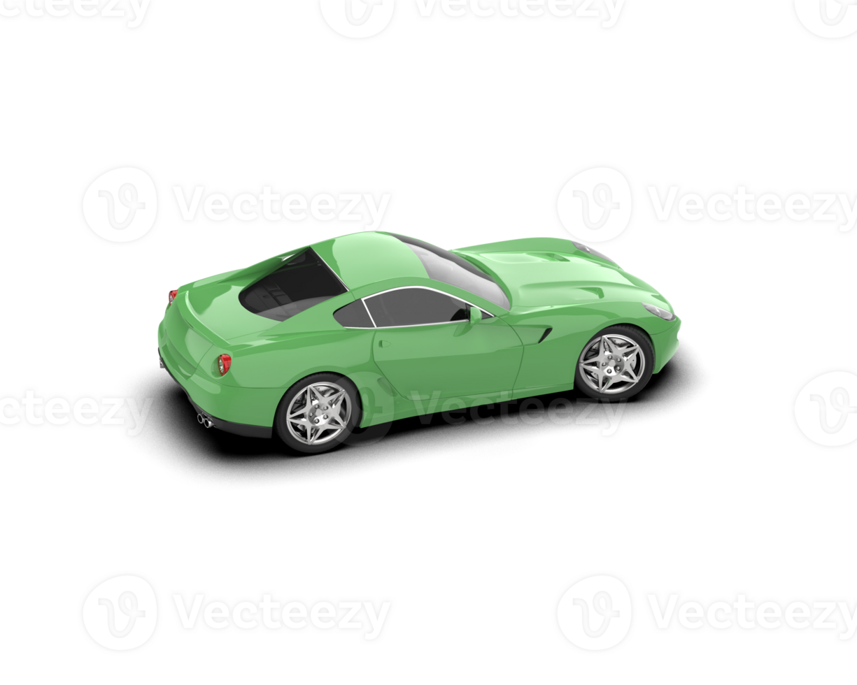 Realistic sport car isolated on background. 3d rendering - illustration png