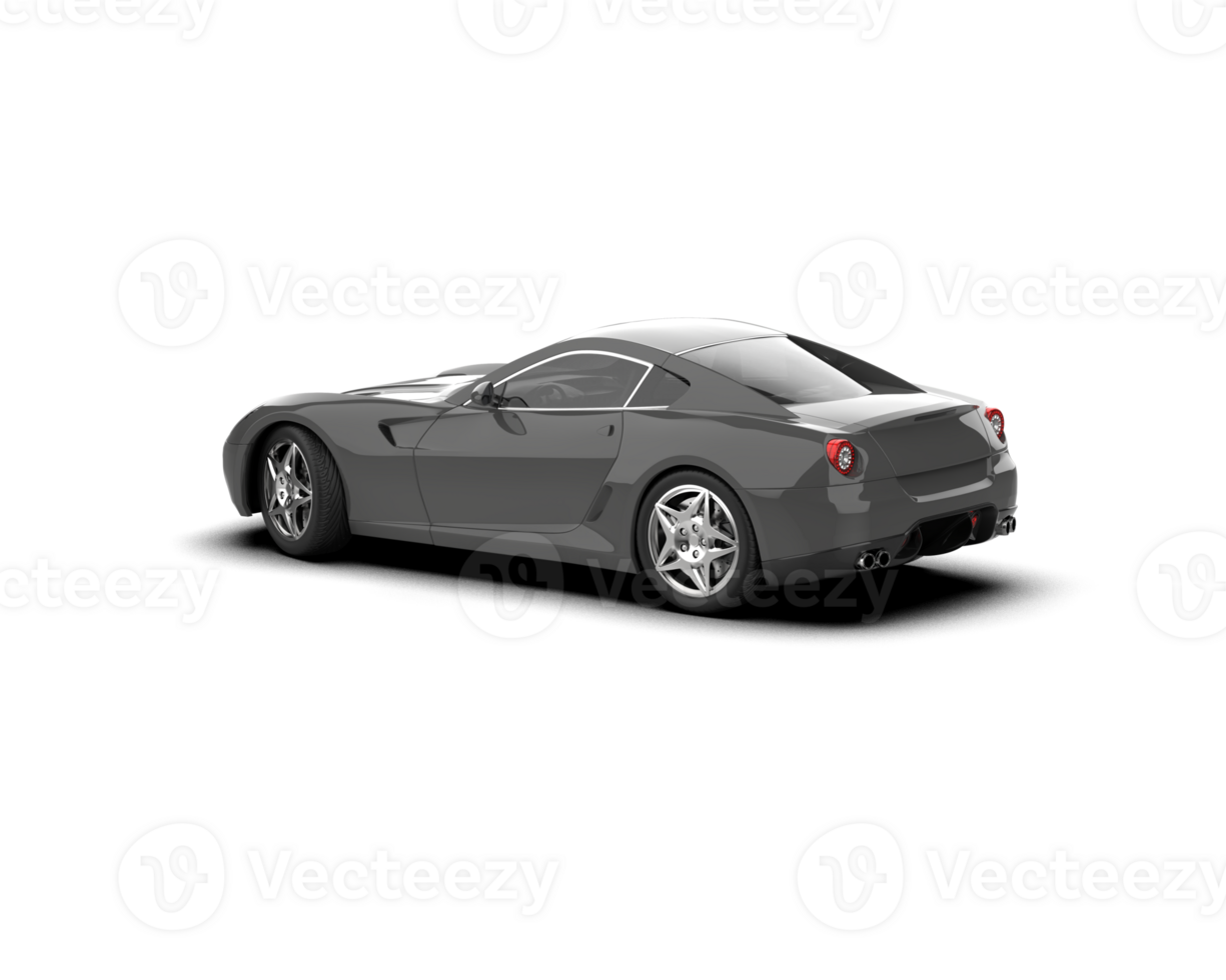 Realistic sport car isolated on background. 3d rendering - illustration png