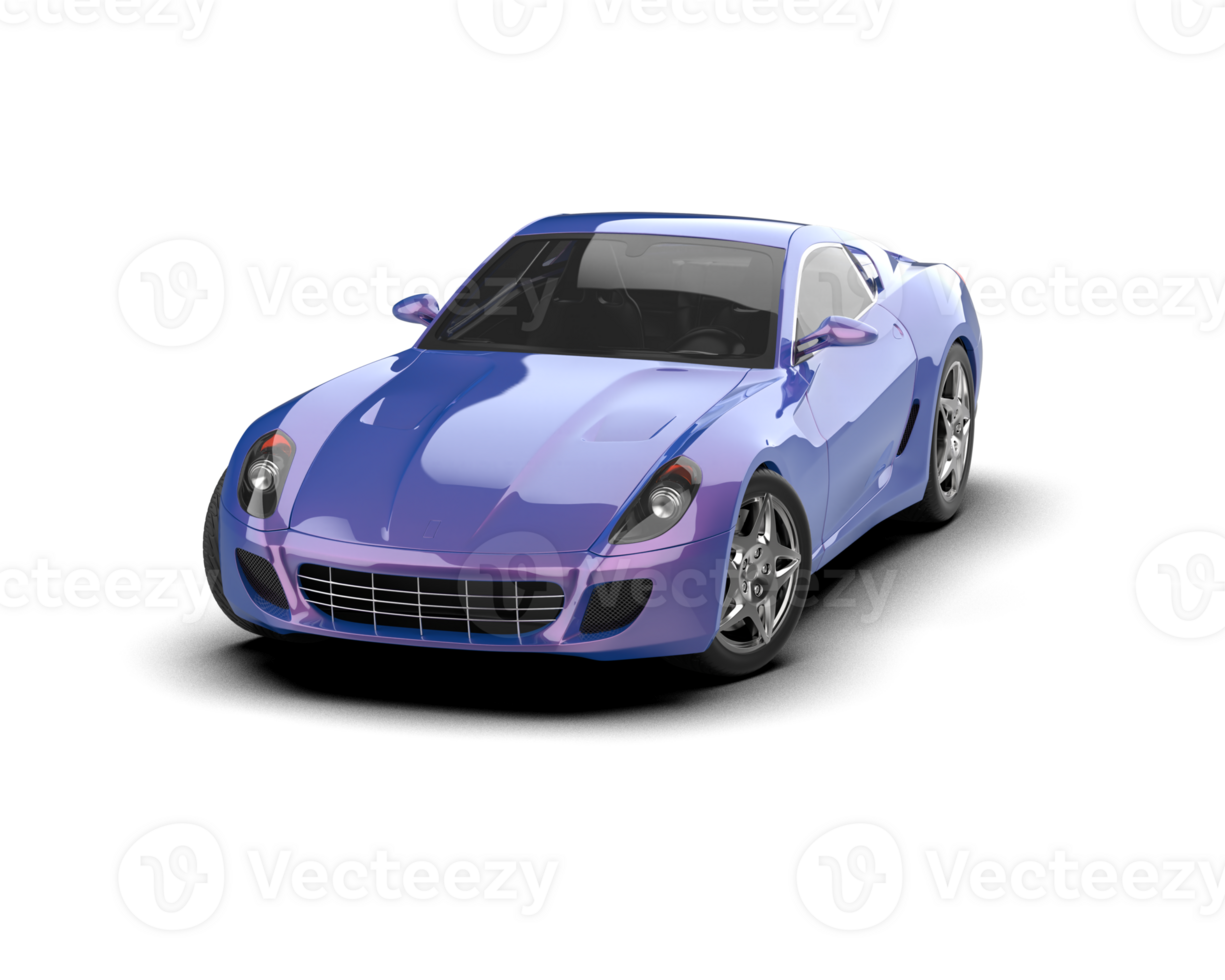Realistic sport car isolated on background. 3d rendering - illustration png