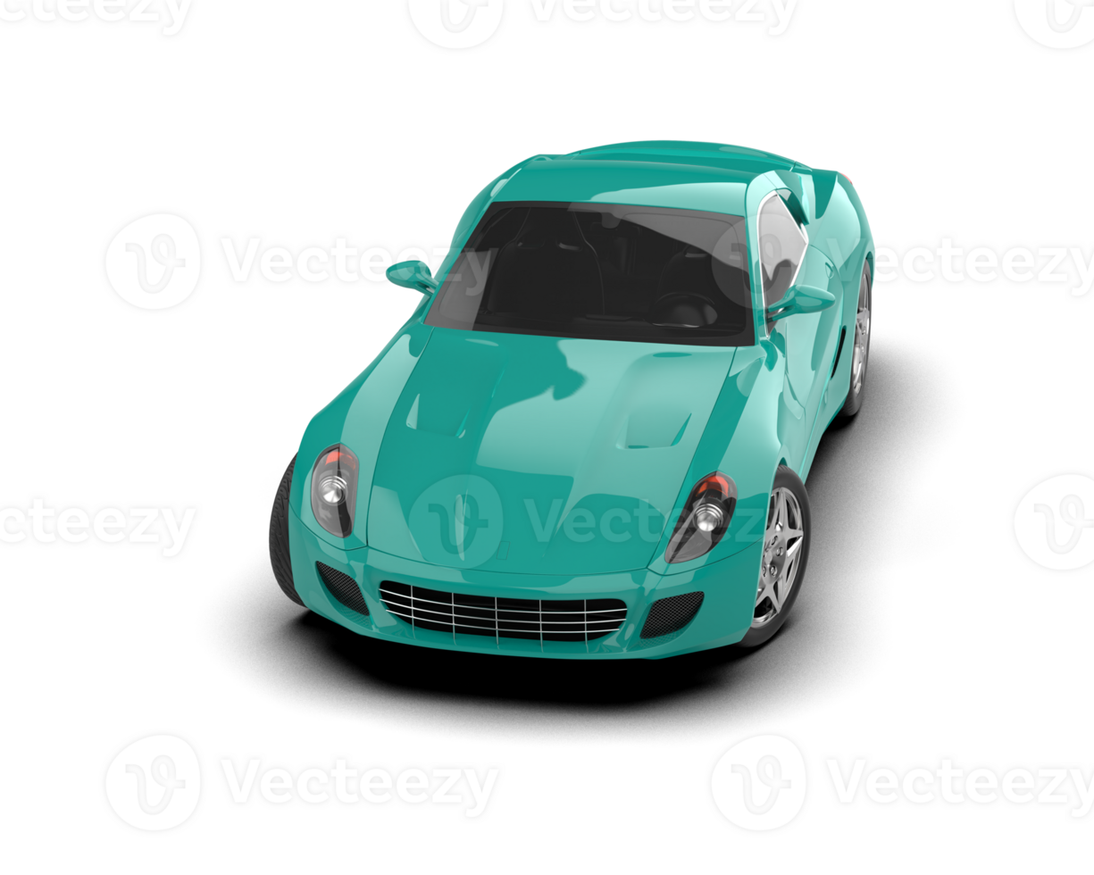 Realistic sport car isolated on background. 3d rendering - illustration png