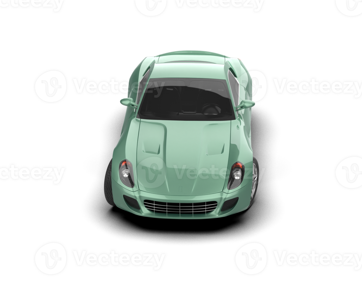 Realistic sport car isolated on background. 3d rendering - illustration png