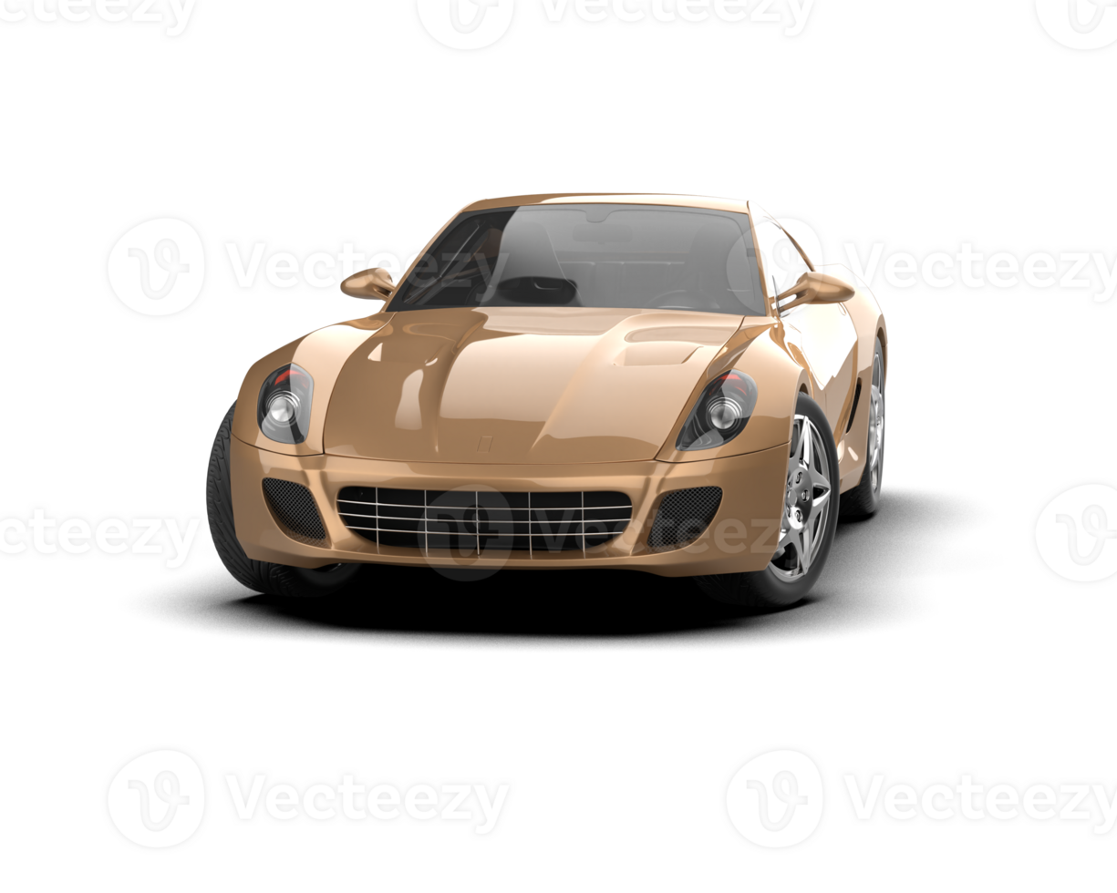 Realistic sport car isolated on background. 3d rendering - illustration png