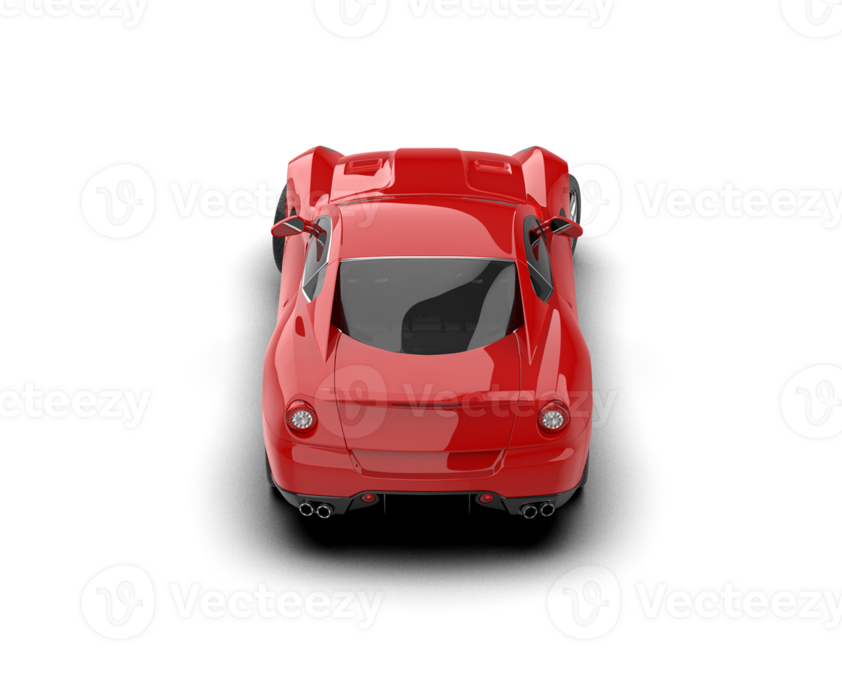 Realistic sport car isolated on background. 3d rendering - illustration png