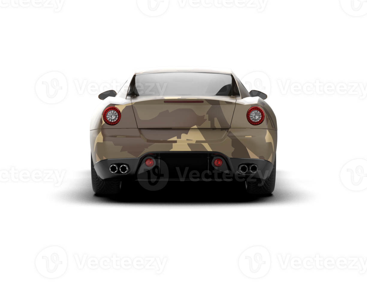 Realistic sport car isolated on background. 3d rendering - illustration png