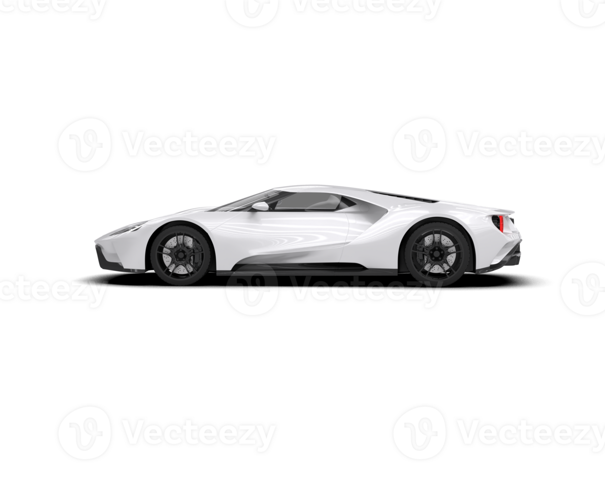 Realistic sport car isolated on background. 3d rendering - illustration png