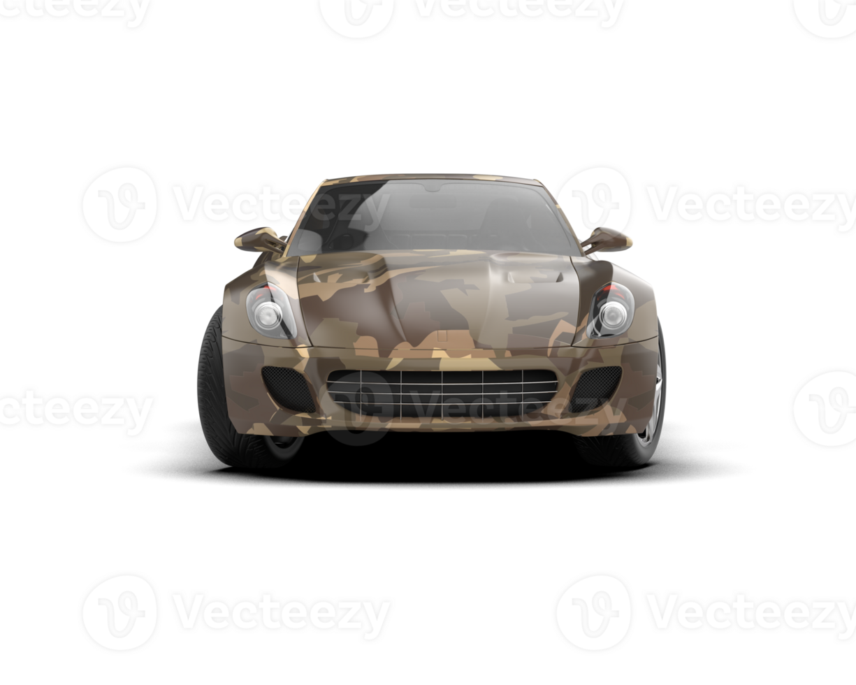 Realistic sport car isolated on background. 3d rendering - illustration png