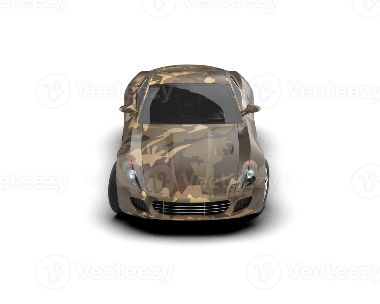 Realistic sport car isolated on background. 3d rendering - illustration png