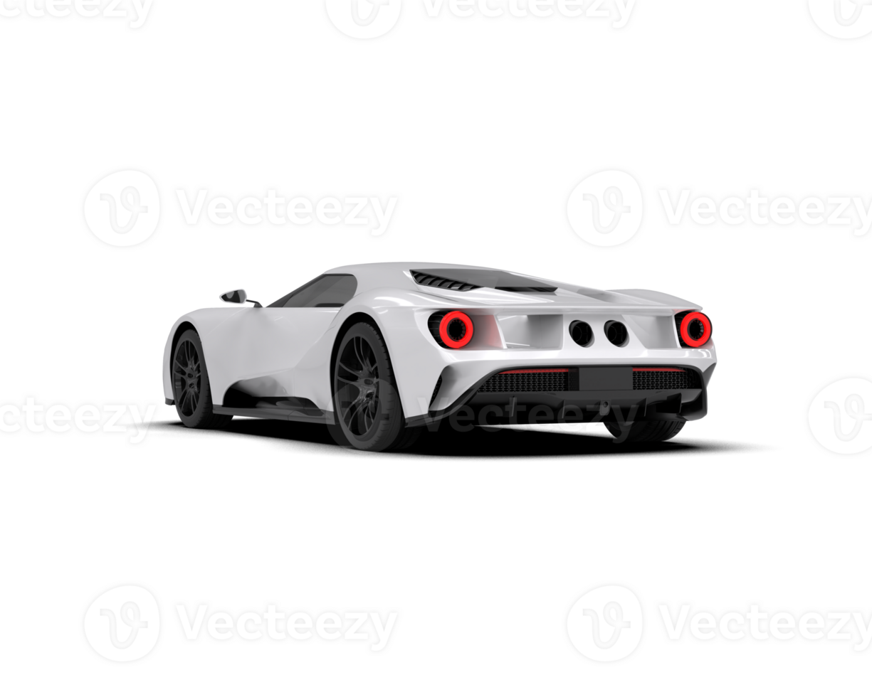 Realistic sport car isolated on background. 3d rendering - illustration png