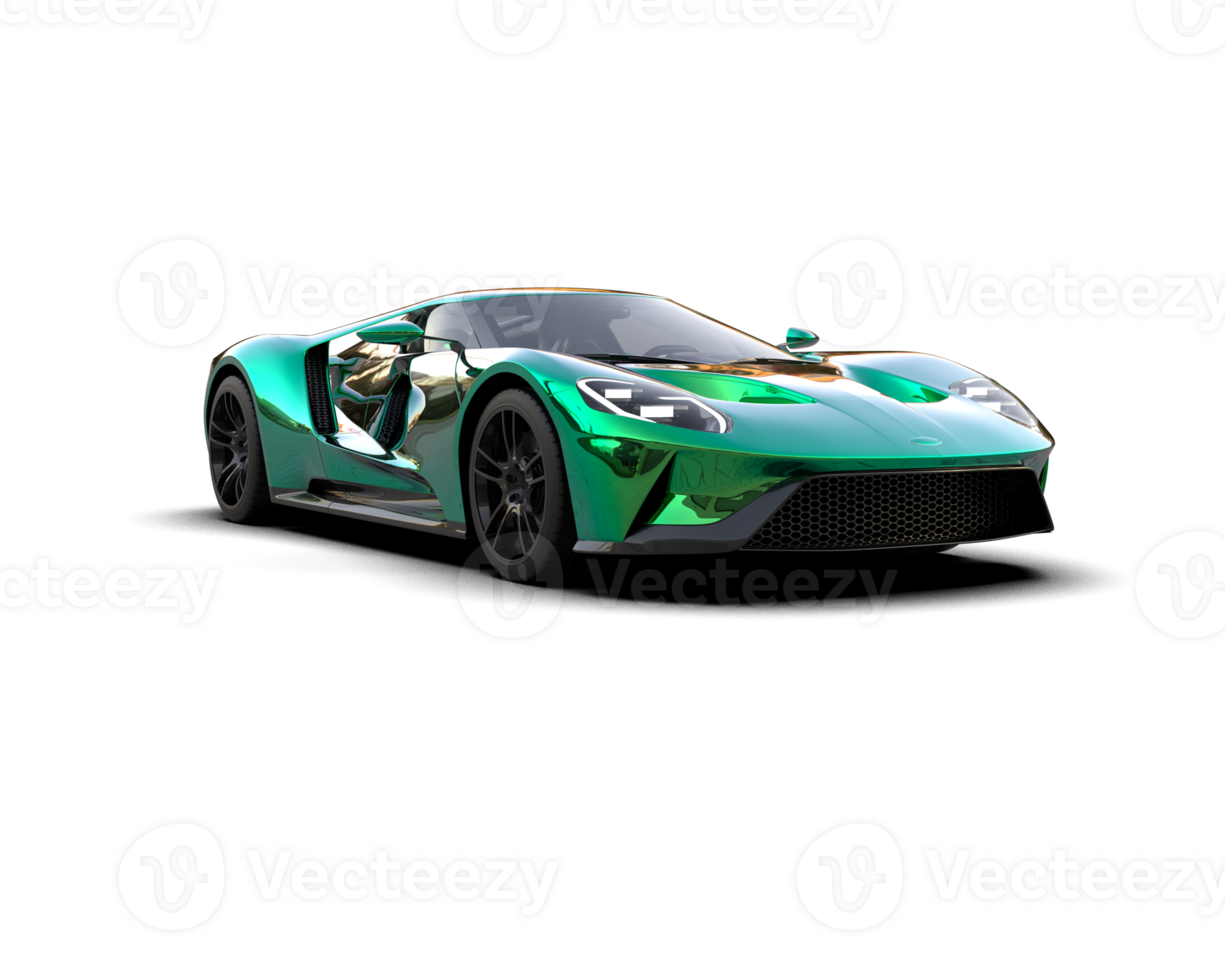 Realistic sport car isolated on background. 3d rendering - illustration png