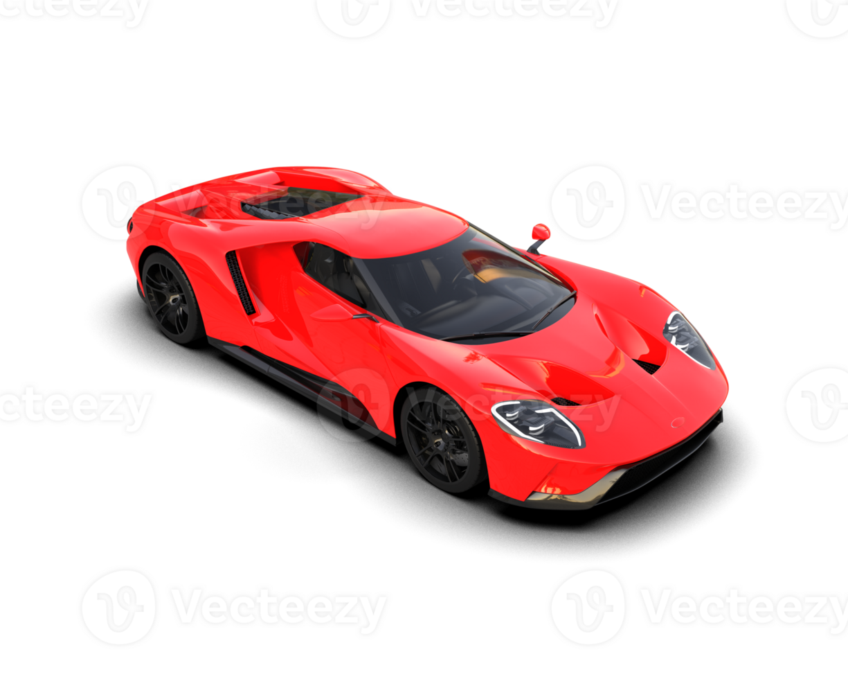 Realistic sport car isolated on background. 3d rendering - illustration png