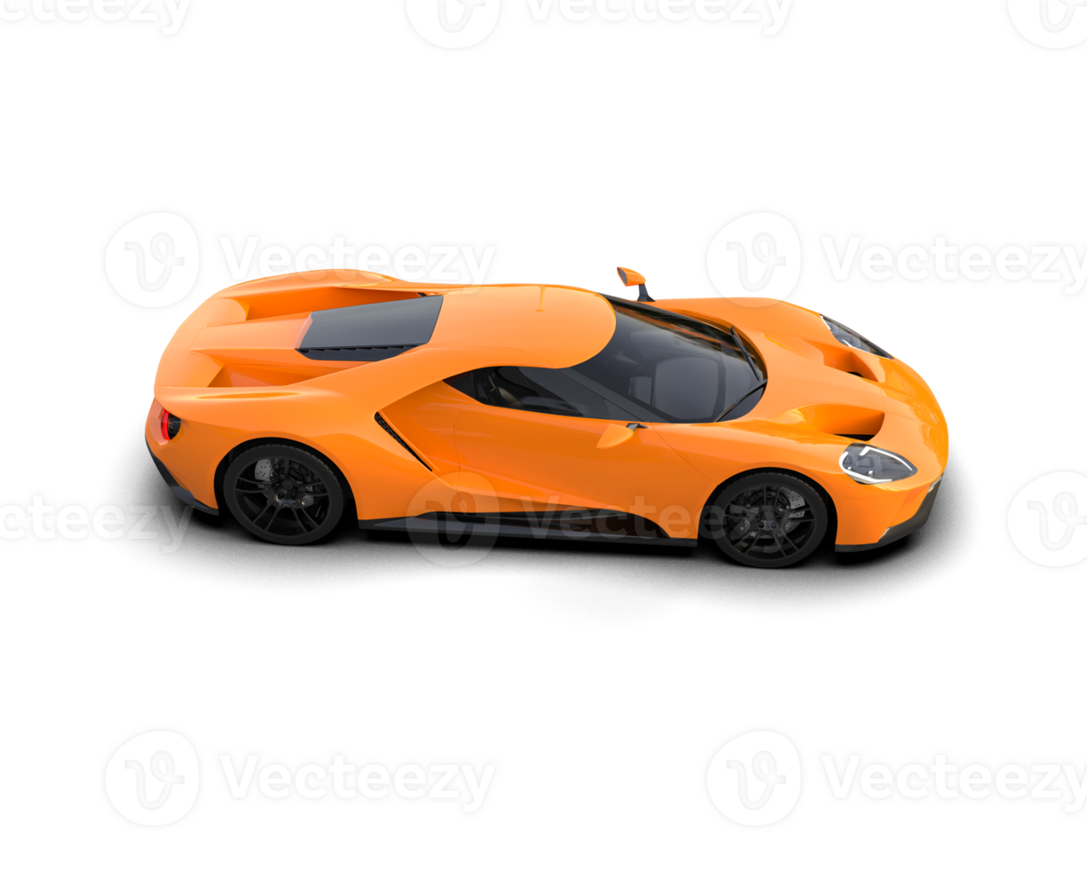 Realistic sport car isolated on background. 3d rendering - illustration png