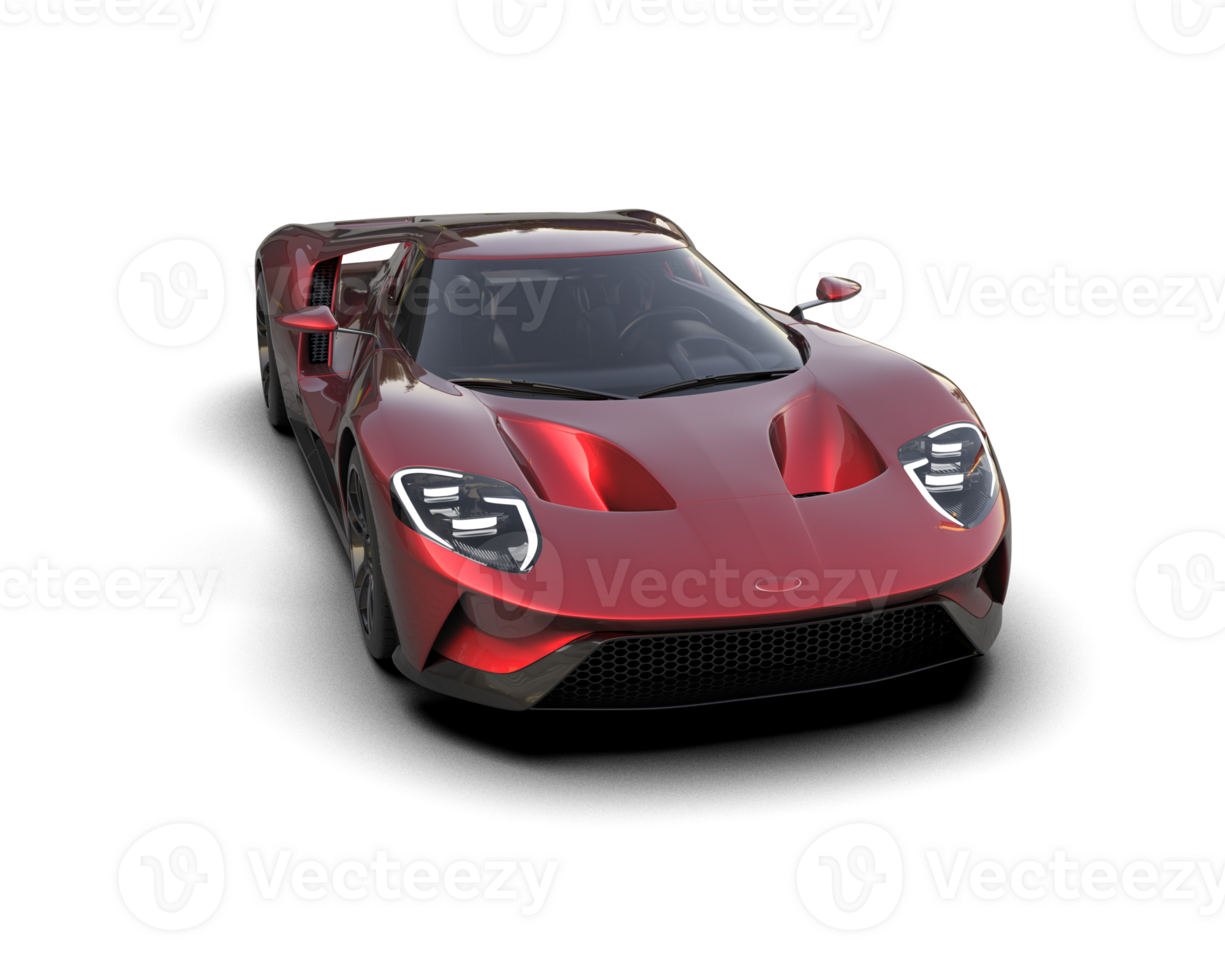 Realistic sport car isolated on background. 3d rendering - illustration png
