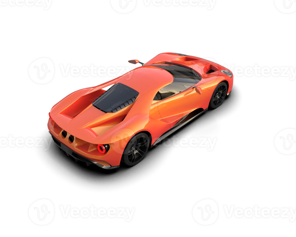Realistic sport car isolated on background. 3d rendering - illustration png