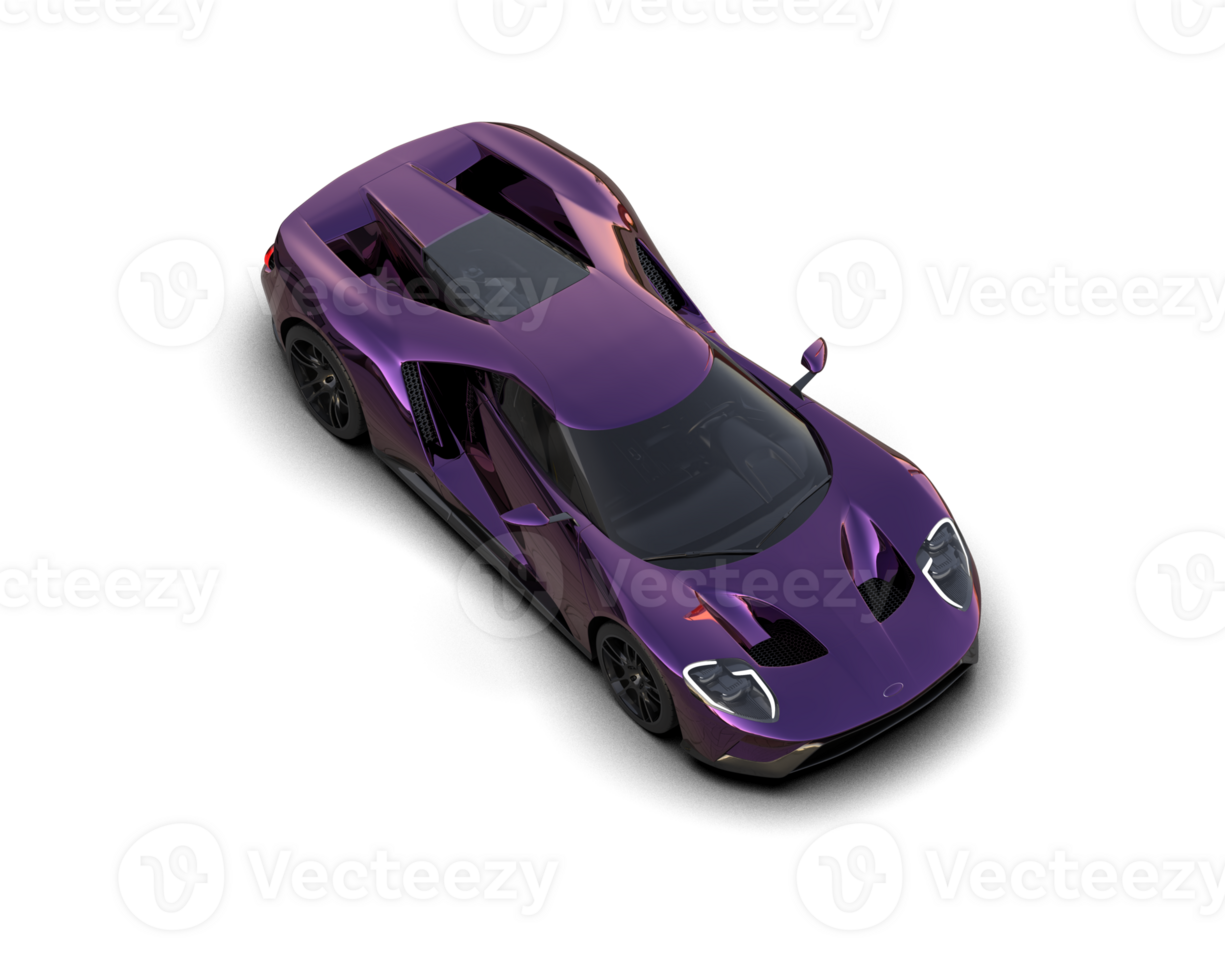 Realistic sport car isolated on background. 3d rendering - illustration png