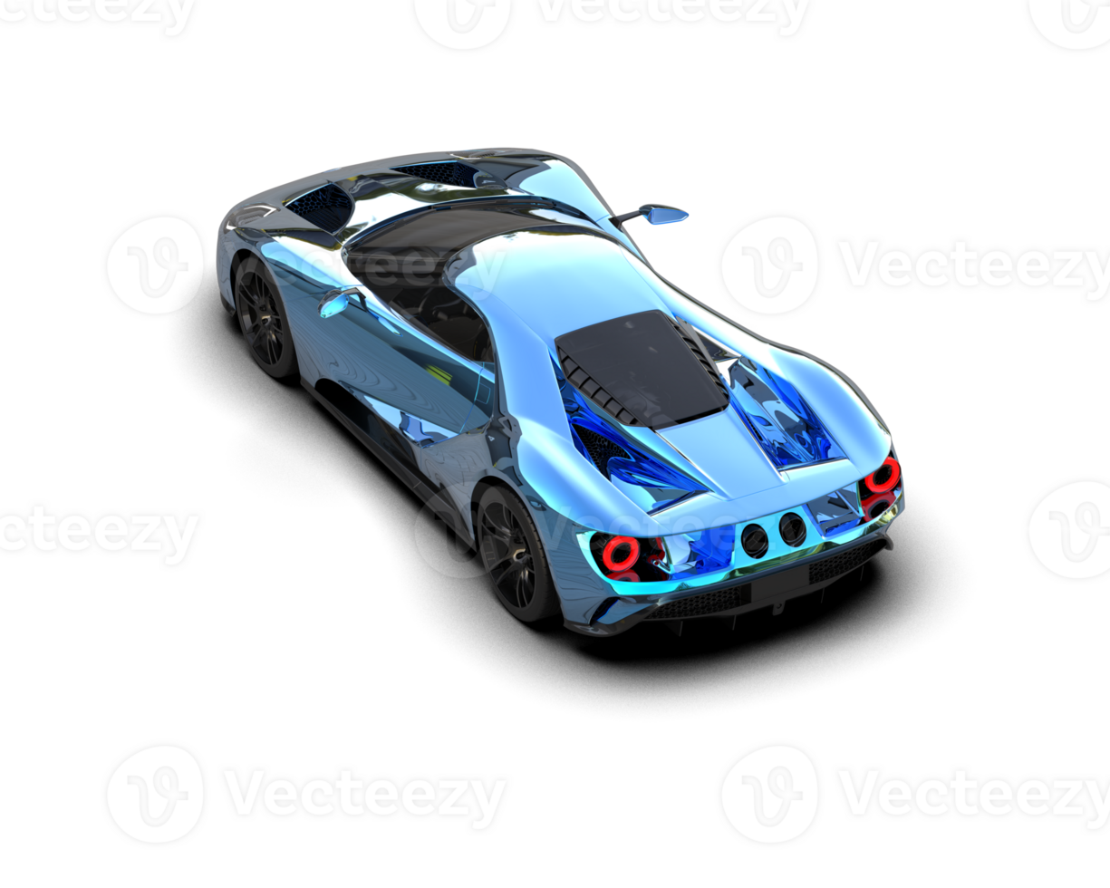 Realistic sport car isolated on background. 3d rendering - illustration png