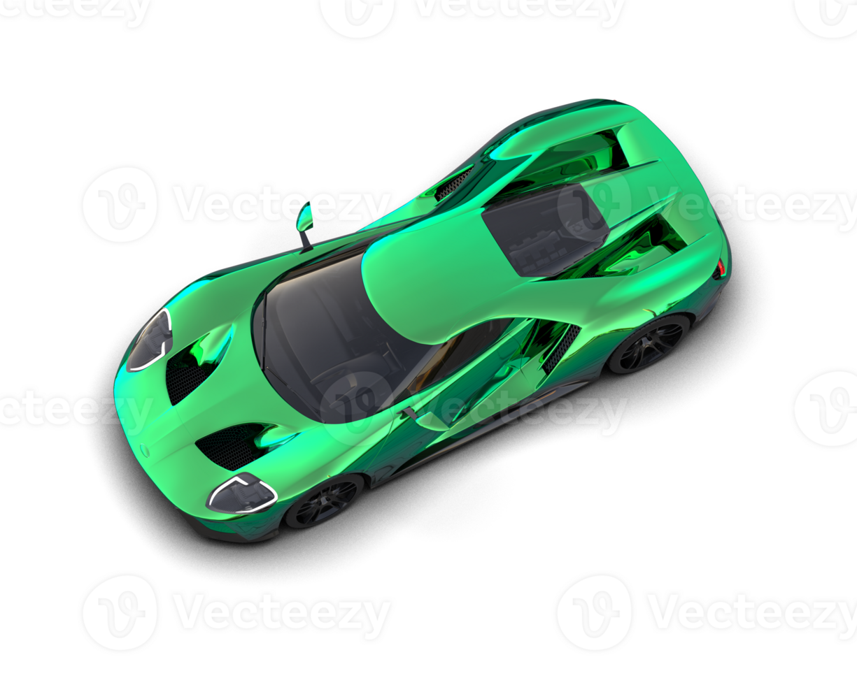 Realistic sport car isolated on background. 3d rendering - illustration png